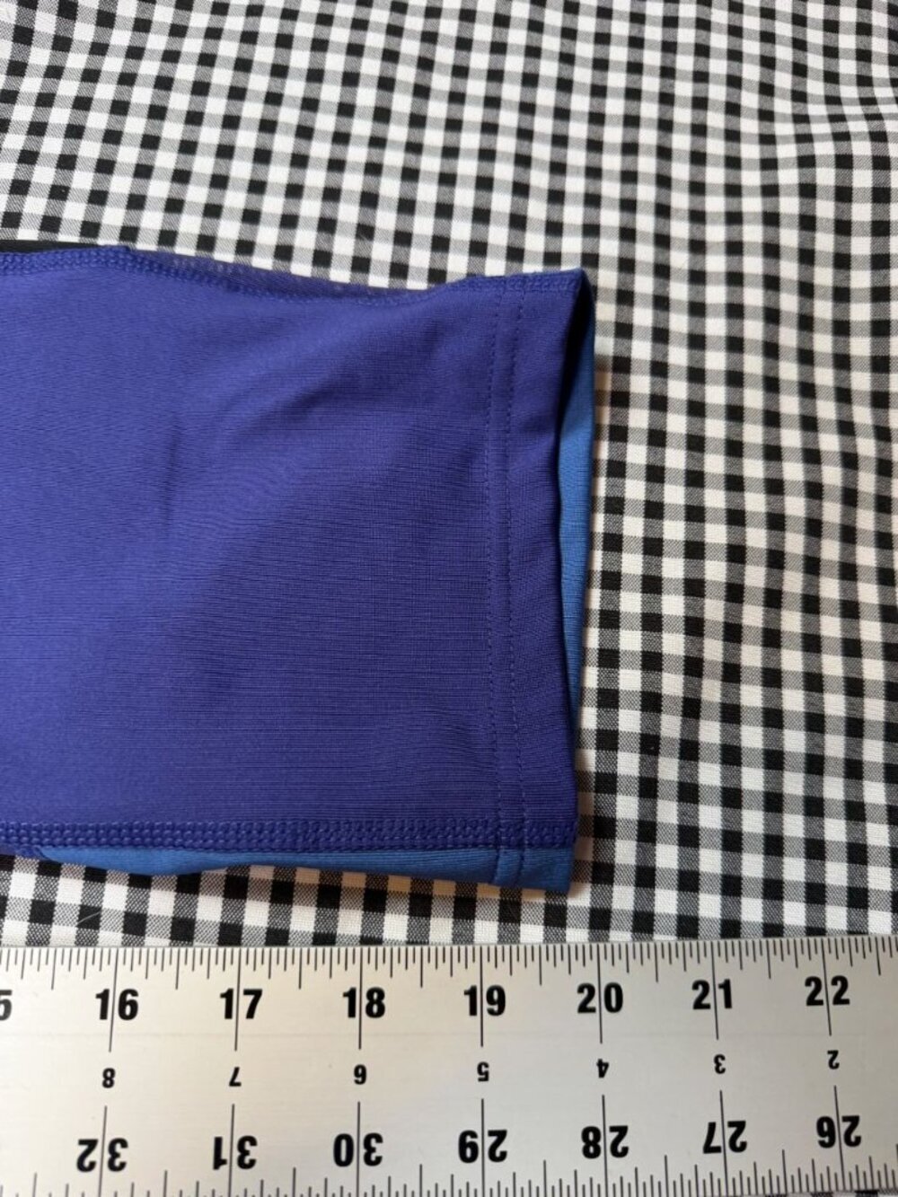 Ruby Ribbon Leggings Womens Medium Purple Black Blue Crop Athletic Yoga Pants - Picture 4 of 5